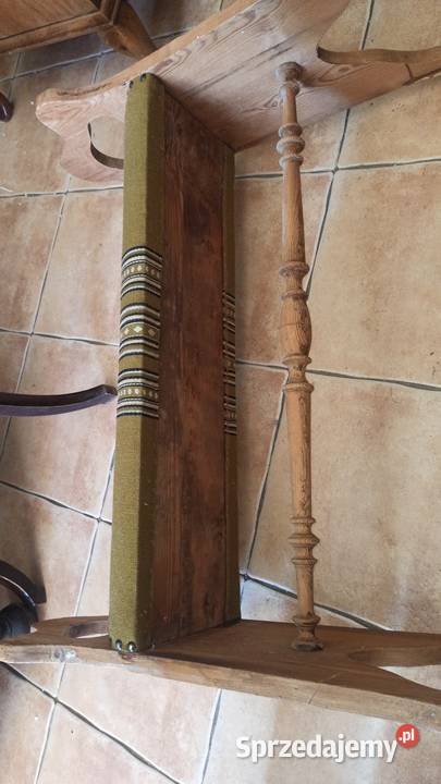 Ławeczka siedlisko tapicerka jasne drewno Gdańsk