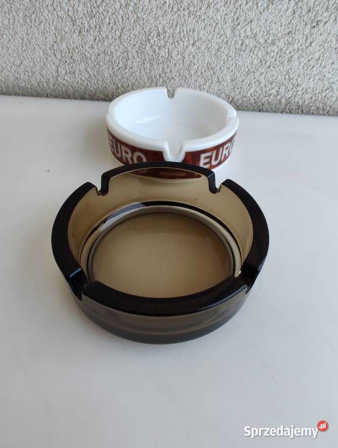 Popielniczka porcelanowa szklana France 105 x 35