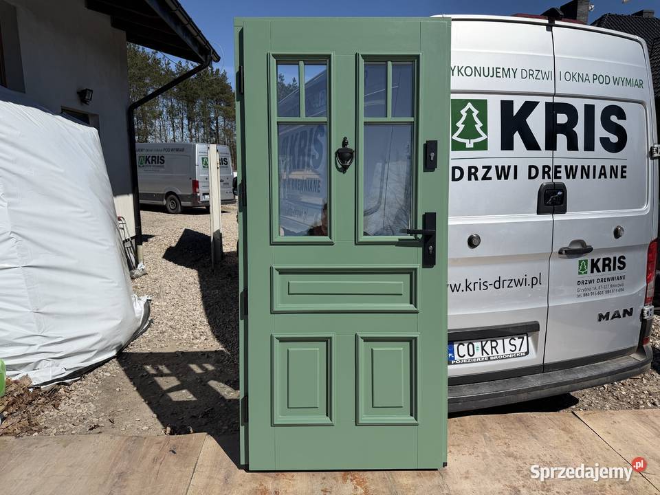 Drzwi zewnętrzne drewniane ręki 300 OFERT Wrocław sprzedam