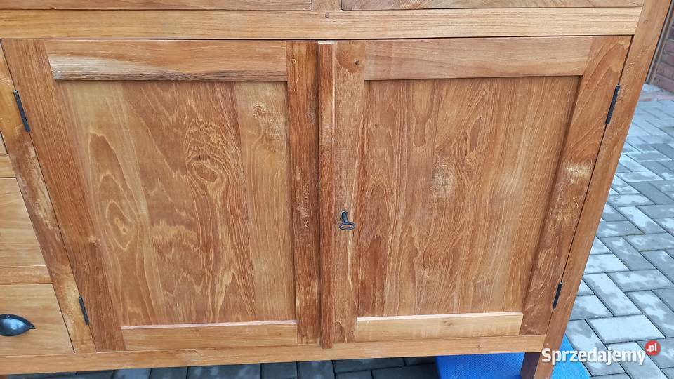 Komoda teak drewniana kolonialna Szafka pod sprzedam