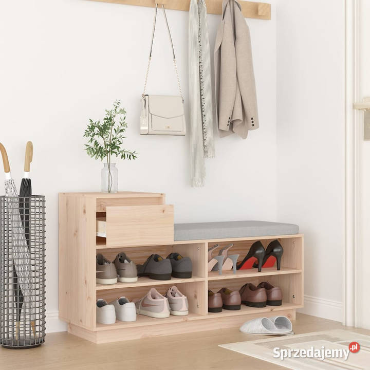 Szafka na buty 110x34x61 lite drewno sosnowe mazowieckie Warszawa