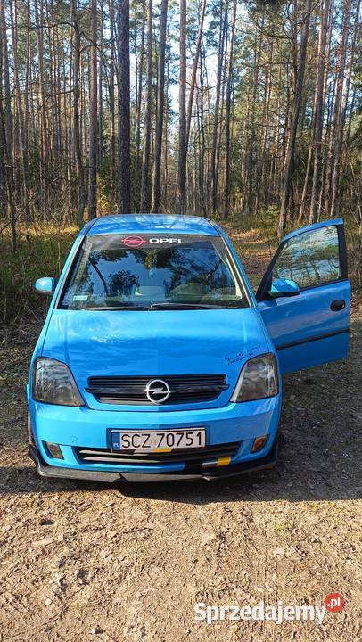 Opel Meriva 16 16v niebieska śląskie Częstochowa