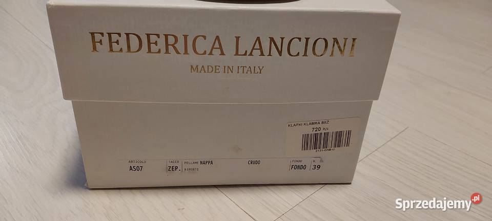 Sprzedam oryginalne włoskie klapki Frederica 25.5cm dolnośląskie Byków