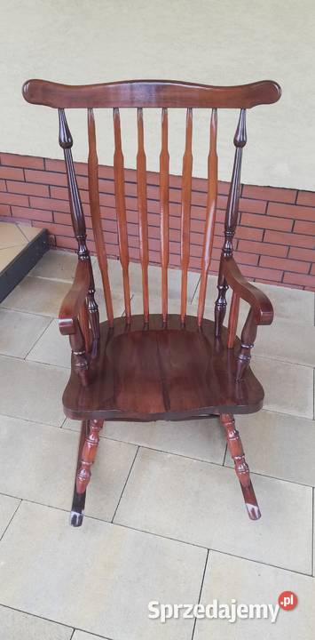 Fotel drewniany bujany na biegunach bujak Fotele Garwolin sprzedam