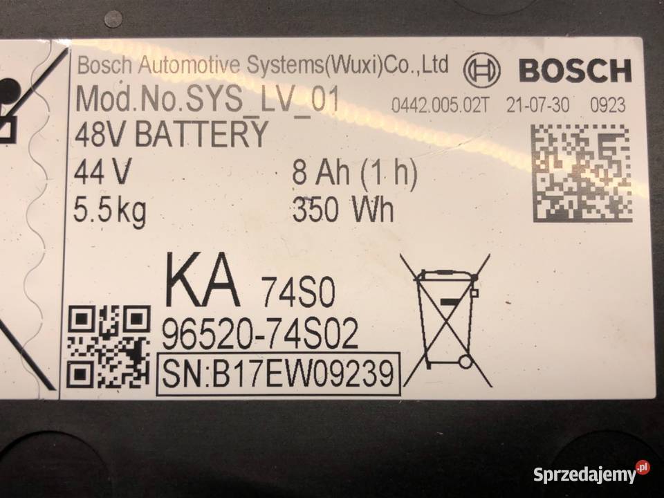 BATERIA AKUMULATOR HYBRID SUZUKI SX4 9652074S02 podkarpackie