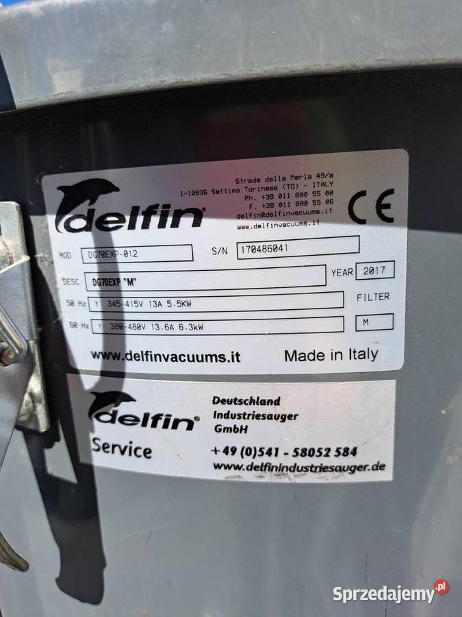Odkurzacz przemysłowy delfin Pozostałe Chmielnik