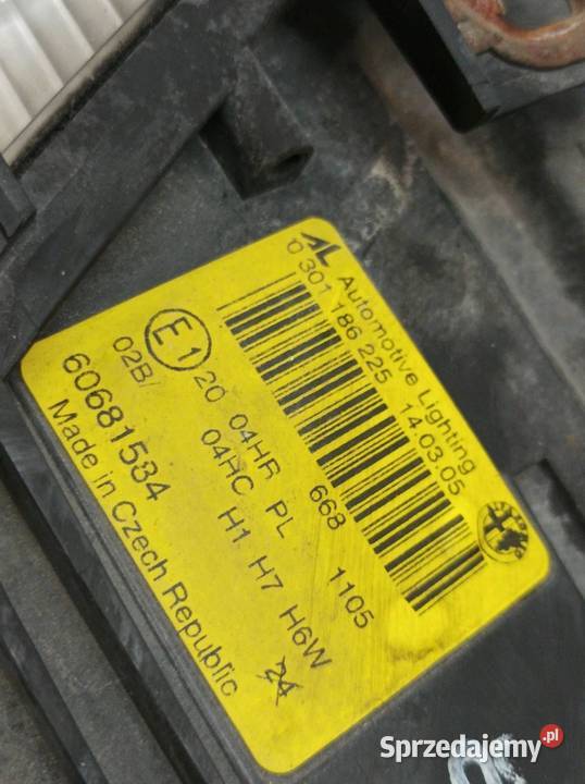 LAMPA PRZÓD LEWA EU 0301186225 Alfa Romeo GT I