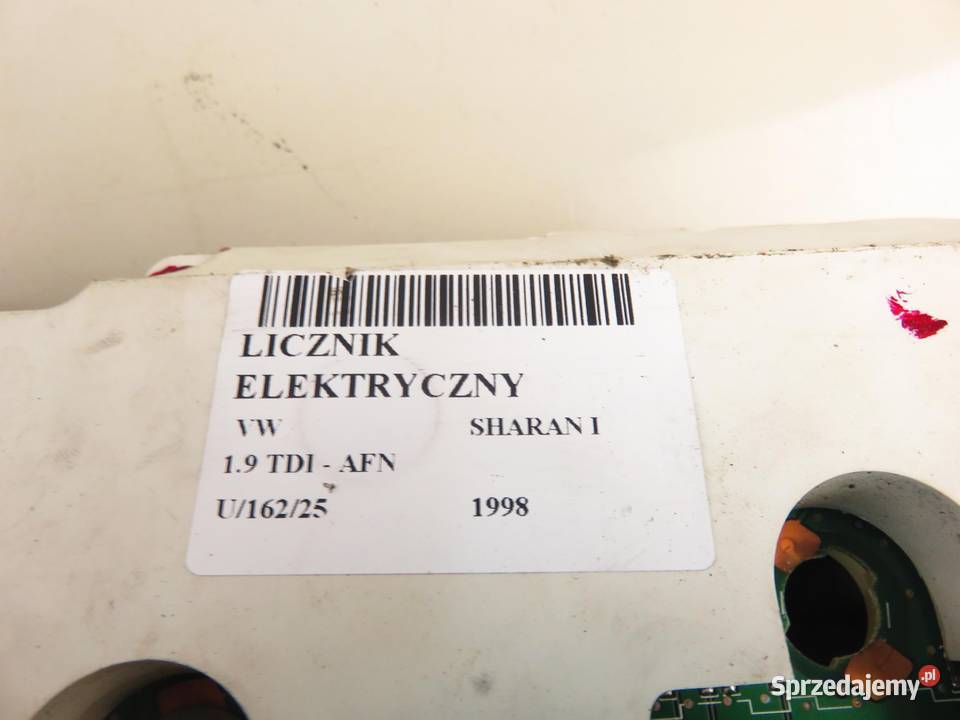 LICZNIK VW SHARAN I 19 TDI 110 AFN 7M1919863 Liczniki i zegary