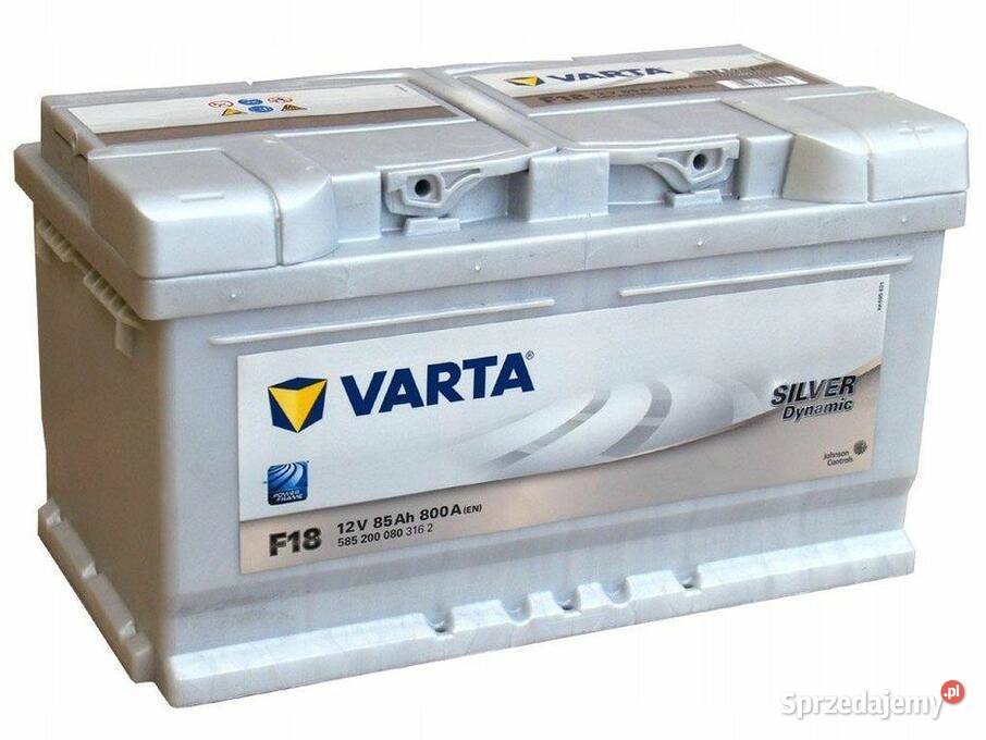 Akumulator Varta Silver F18 85Ah800A Łódź Układ elektryczny