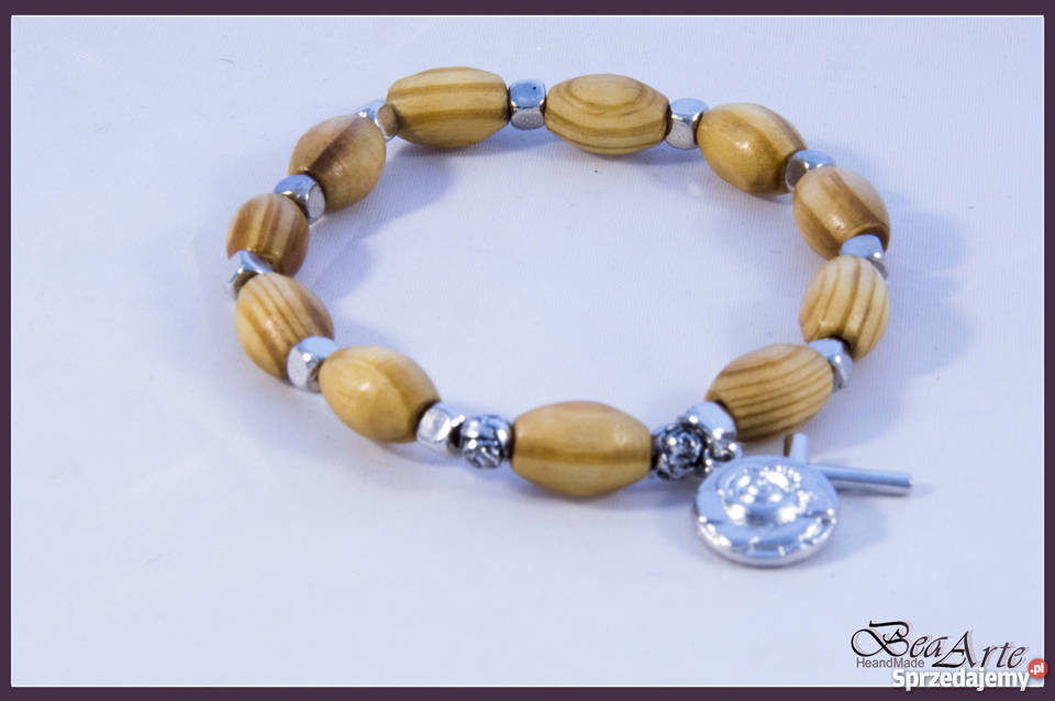 Różaniec dziesiątka bransoletka na gumce Łysa Góra