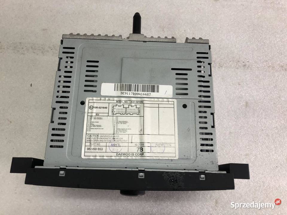 RADIO 95959653 CHEVROLET CAPTIVA I osobowe Sprzęt audio fabryczny