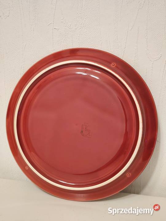 Vintage talerz do fondue przekąsek Sarreguemines Zastawa stołowa Poddębice