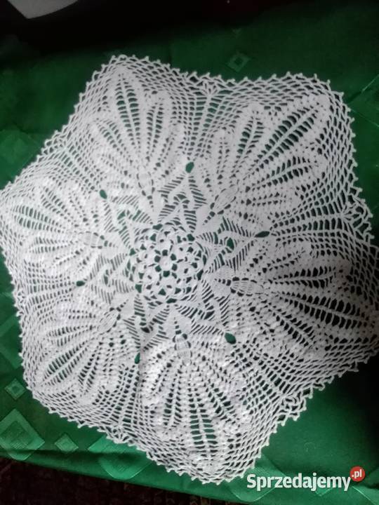 Serwetka biała szydelkowa Łódź