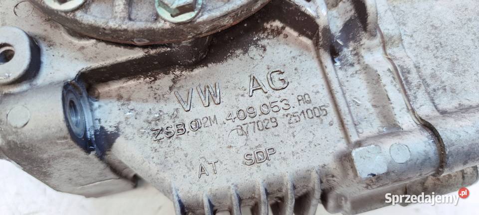 REDUKTOR SKRZYNIA KĄTOWA AUDI A3 8P VOKLSWAGEN Przystajń sprzedam