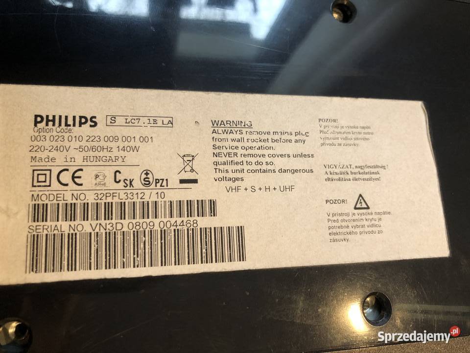 Telewizor LCD 32 Philips Model 32PFL331210 Tychy