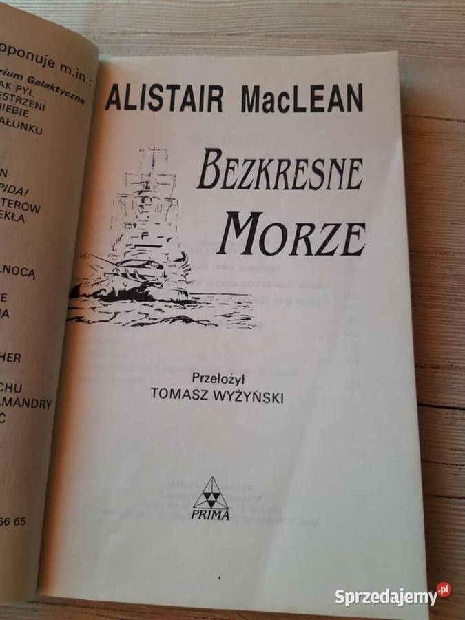 Bezkresne Morze Alistair Mac Lean PRIMA wyd 1 śląskie Bielsko-Biała