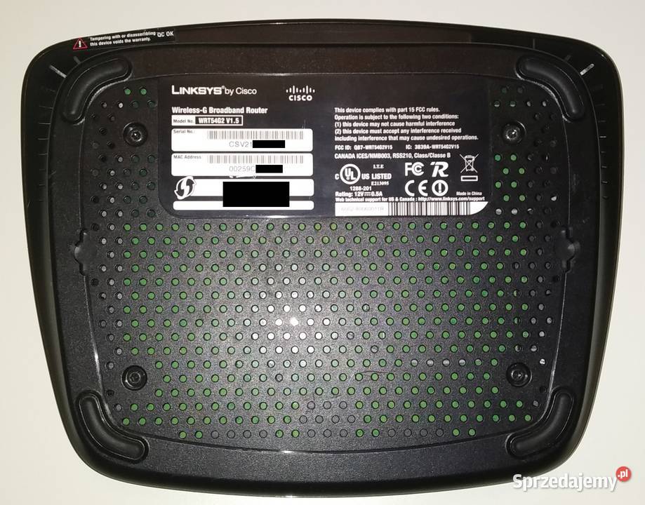 Router WiFi Linksys WRT54G2