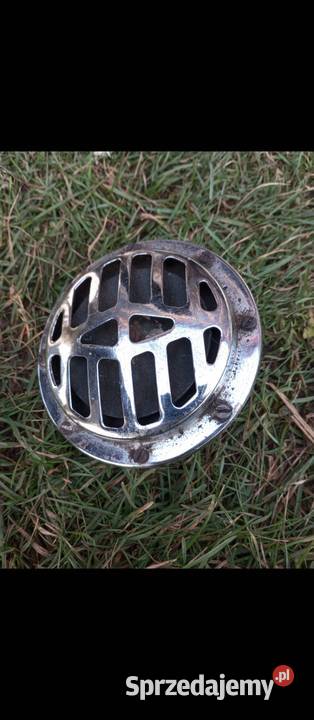 Sygnał dźwiękowy belma chromowany PRL duży Nowa Sól