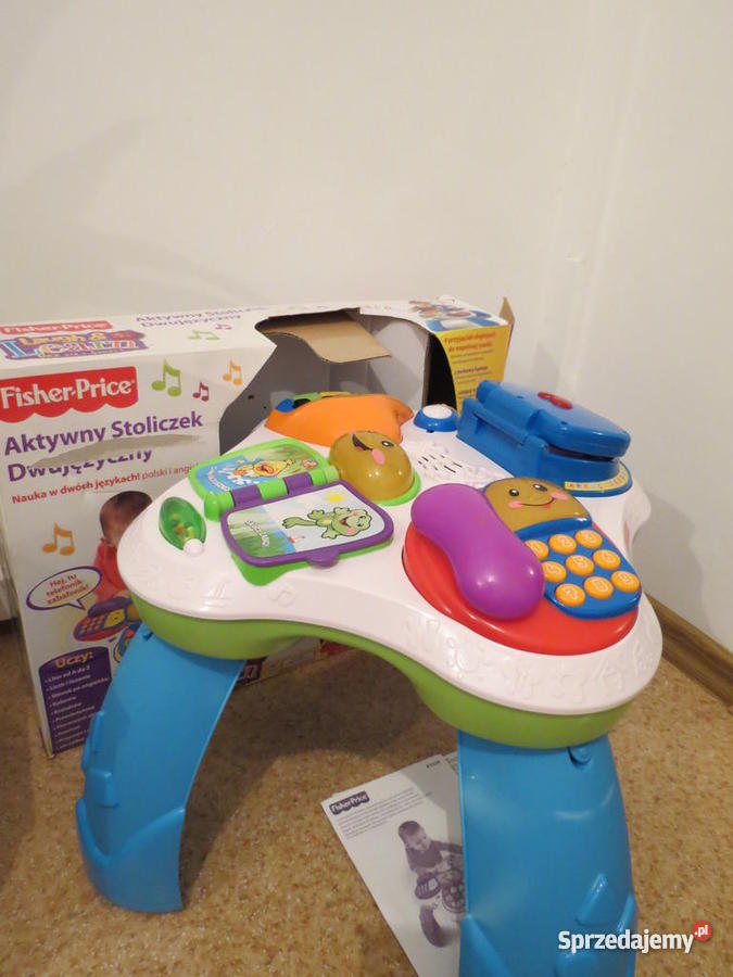 FISHER Interaktywny Stoliczek Dwujęzyczny ANG Edukacyjne Dla Dziecka Warszawa