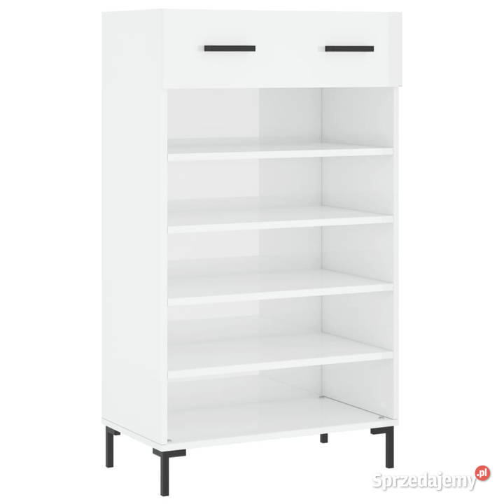 Szafka na buty wysoki połysk biała 60x35x105 Warszawa