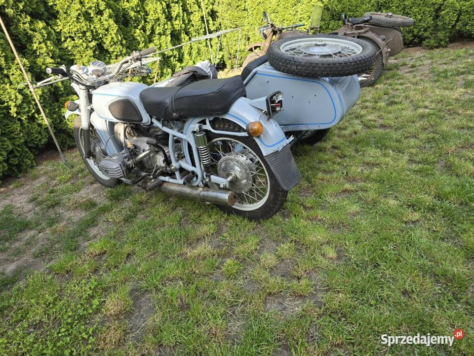 Motocykl DNIEPR MT16 z napędem na kosz nieuszkodzony łódzkie Aleksandrów Łódzki
