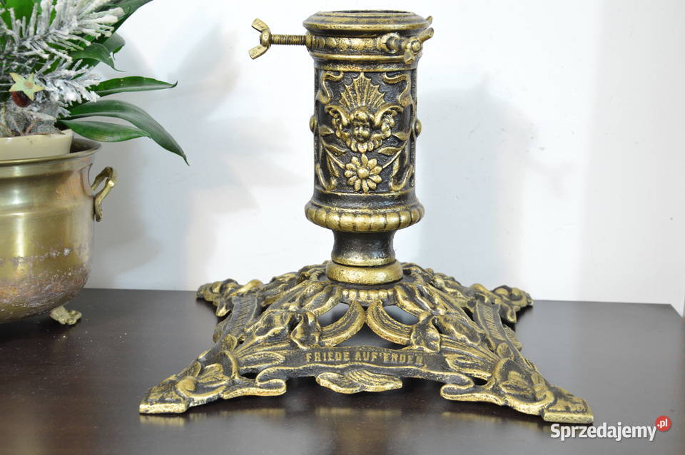 stary żeliwny STOJAK pod choinkę niemiecki