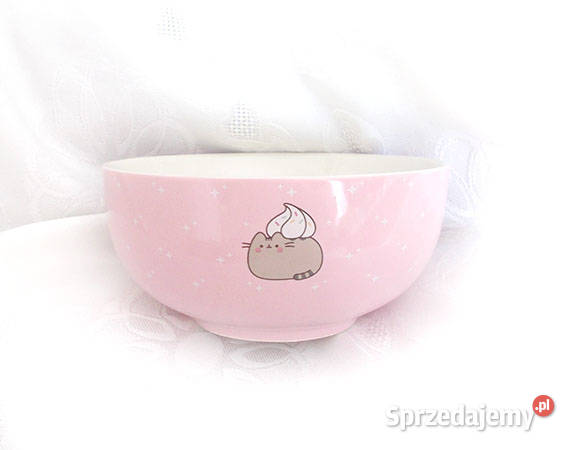 kotek miseczka z porcelany różowa miseczka z różowy kujawsko-pomorskie sprzedam