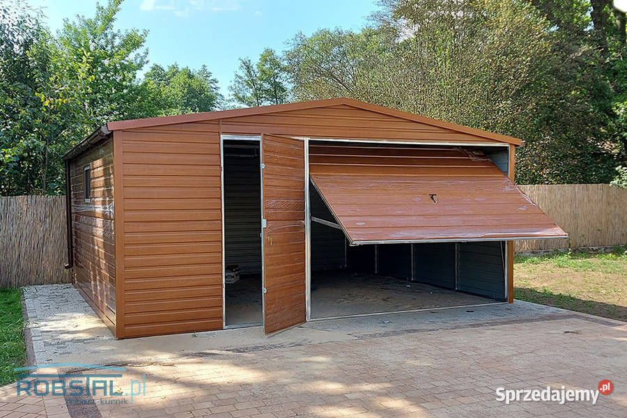 Garaż Blaszany drewnopodobny 5x5m PREMIUM warmińsko-mazurskie Ełk