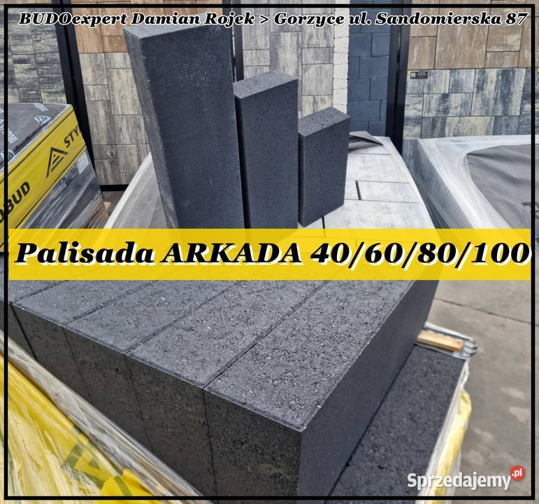 Palisada betonowa ARKADA system 406080 GRAFIT Gorzyce sprzedam