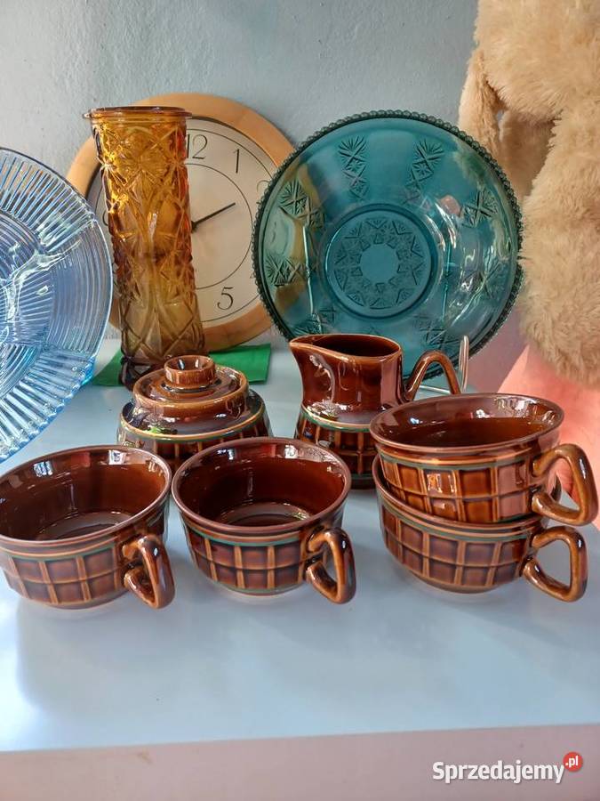 Ceramika Pruszków PRL elementy serwisu złocenia Łódź sprzedam