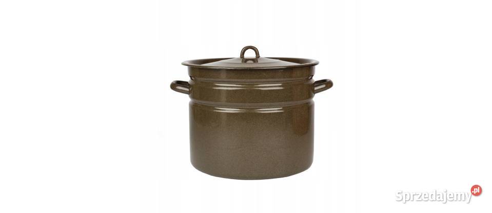 duży garnek emaliowany 20 litrów z pokrywką