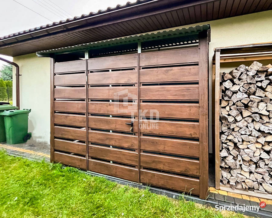 Wiata śmietnikowa Schowek 3x08m zabudowana Drzwi pomorskie Słupsk
