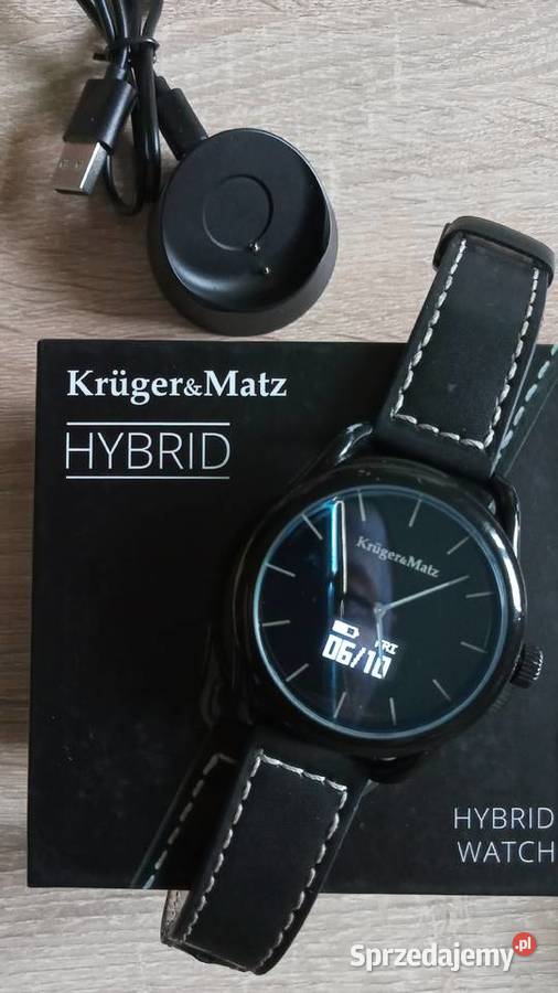 Zegarek hybrydowy Kruger Matz Hybrid Czarny Bystra