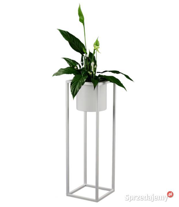 Kwietnik Metalowy Stojak z donicą 80 LOFT Sobienie-Jeziory
