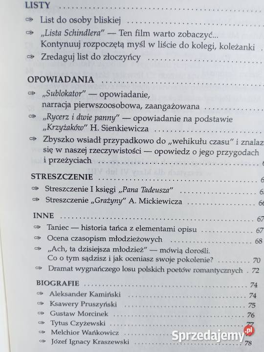 Wypracowania 7 książki Trójmiasto szkolne Gdańsk