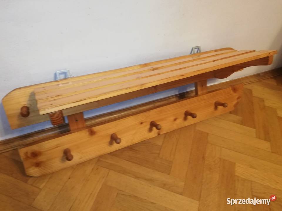 Wieszak sosnowy na ubrania Warszawa