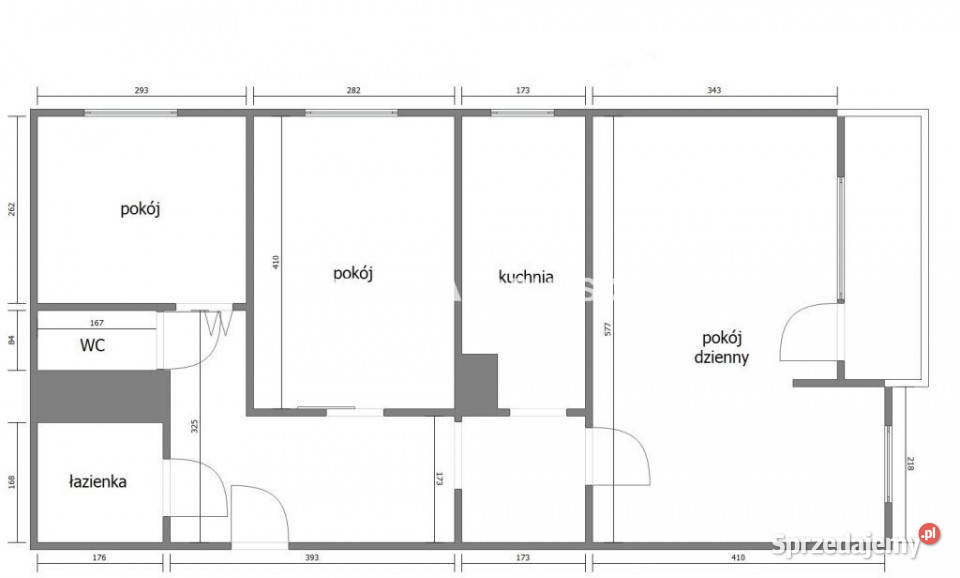 sprzedaży mieszkania Kraków 633m2 3 pokoje 63.3m2
