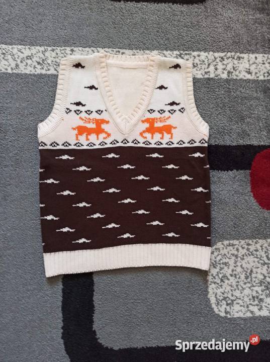 Sweterek bezrękawnik chłopięcy małopolskie Kraków
