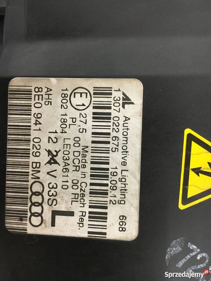Lampy Audi A4 S4 RS7 B7 Bi Xenon Nie skretne Lubsko