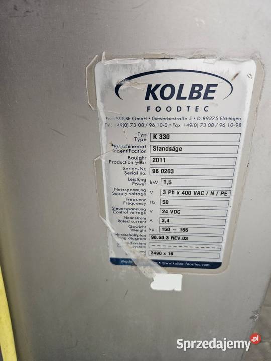 Piła taśmowa do mięsa i kości Kolbe K 330 Krotoszyn