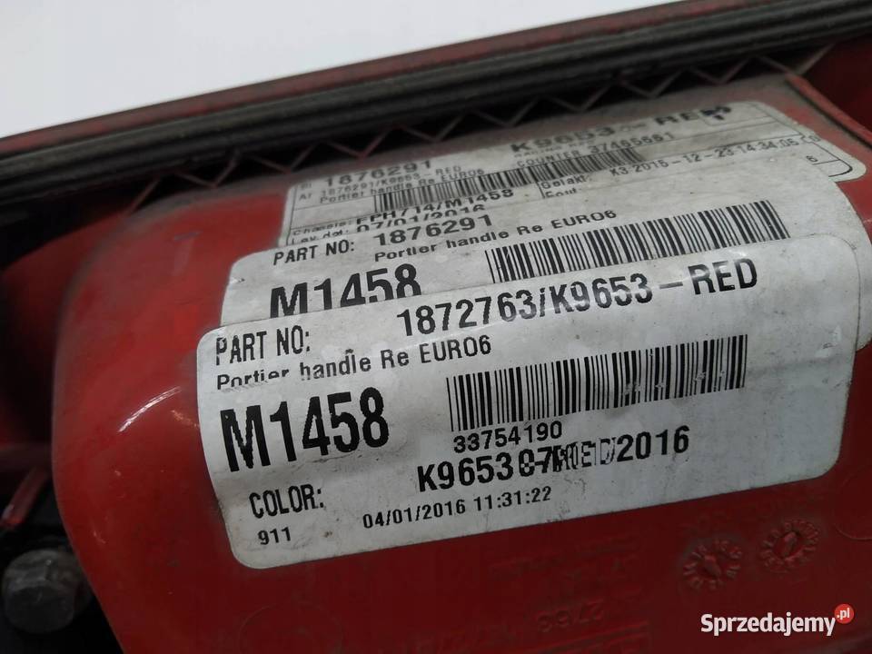 KLAMKA ZEWNĘTRZNA PRAWA PRZÓD 1872763 DAF XF