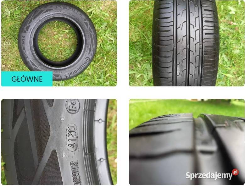 Opony letnie Continental 17565 R14 Eco Contact 6 Samochodowe łódzkie Łódź