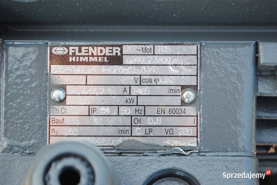 Motoreduktor 15kw 160obrmin Firmy Flender Kargowa