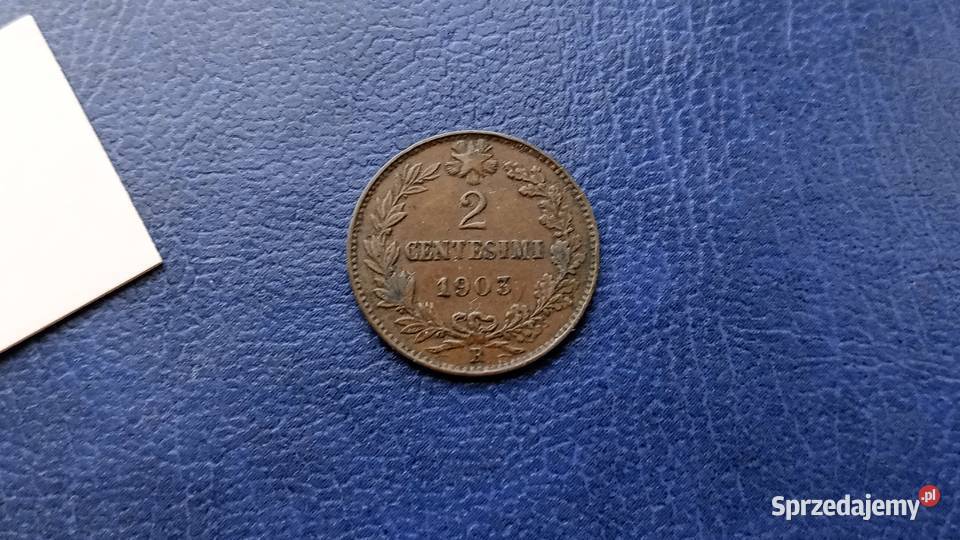 Stare monety 2 centesimi 1903 Włochy Lesko sprzedam