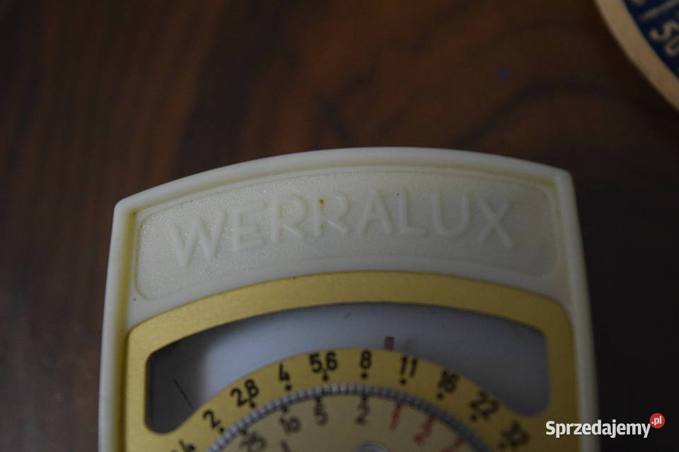 Zabytkowy światłomierz WERRALUX Tabela Piaseczno