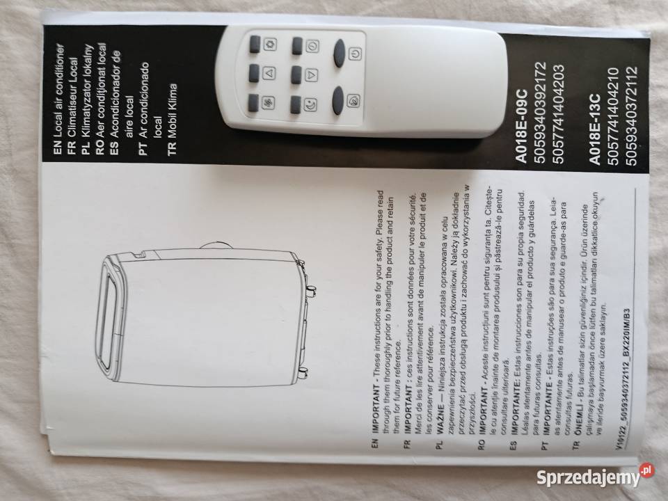 Klimatyzator 9K BTU Klimatyzatory mazowieckie Zwoleń sprzedam