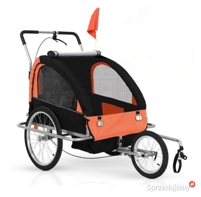 Przyczepka rowerowa 2 osobowa dzieci Pozostałe łódzkie Brzeziny