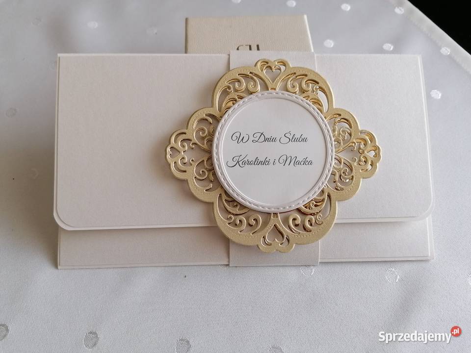 Kartka kopertówka ślub Strzebiń