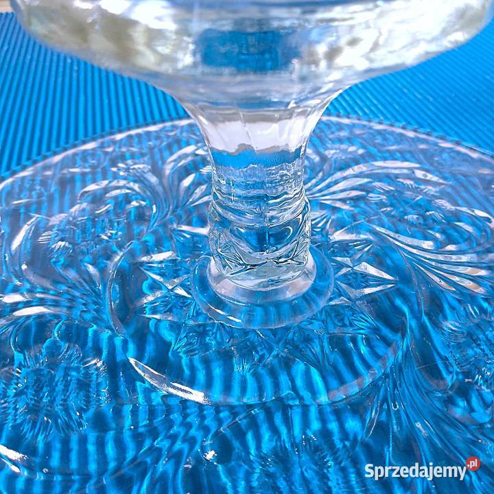 szklana patera Hortensja Bukowno