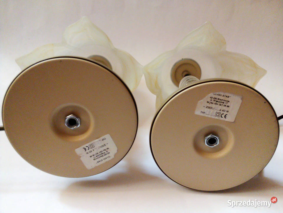 komplet dwie lampy stołowe do sypialni śląskie Częstochowa